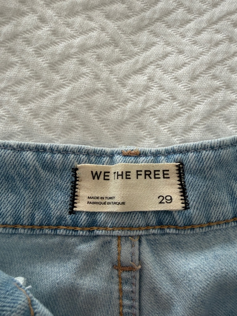 We The Free Pale Blue High Rise Jeans - Light Denim